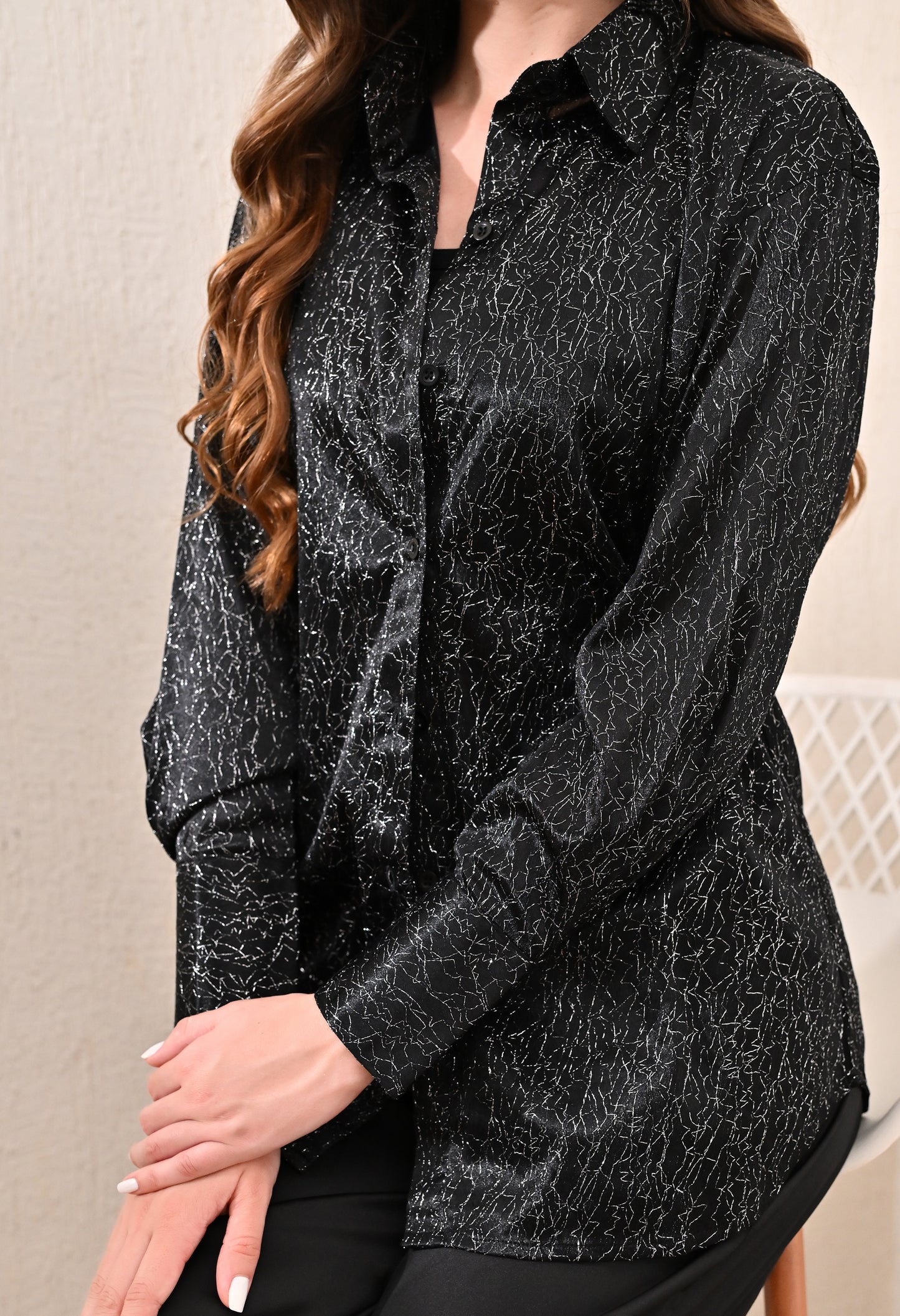 Black Wire print coord set