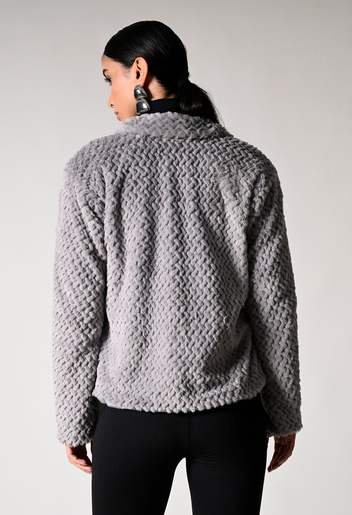 Grey Fur Jacket
