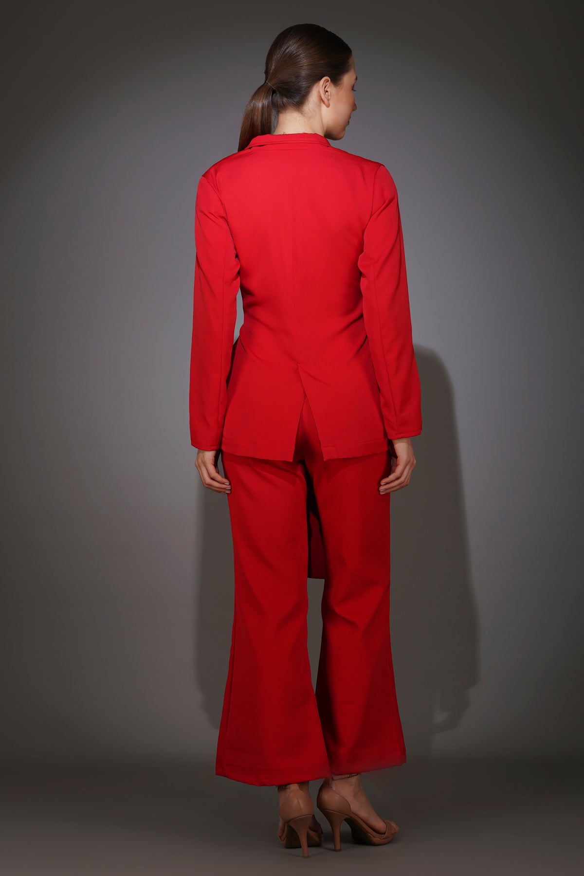 Red Front Tie Blazer