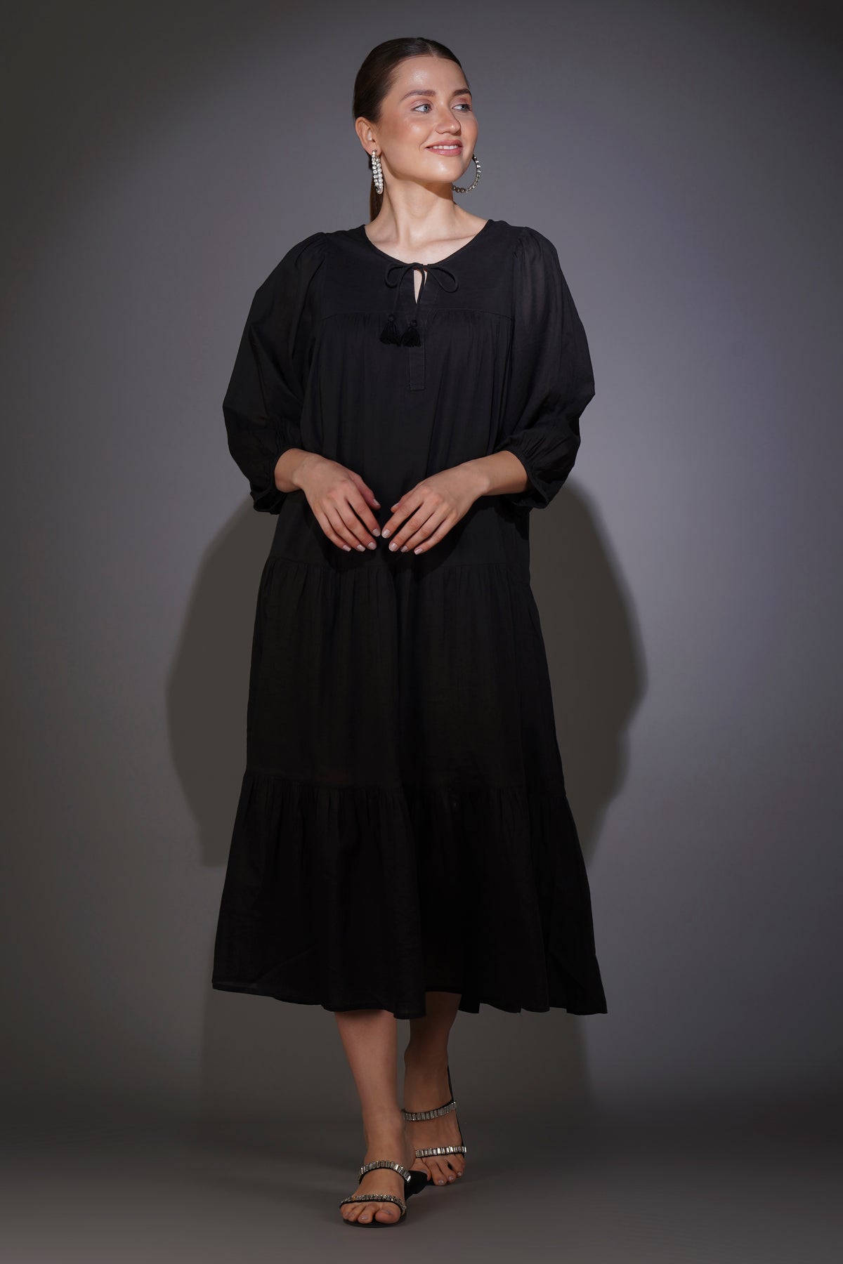 Black Boho Dress