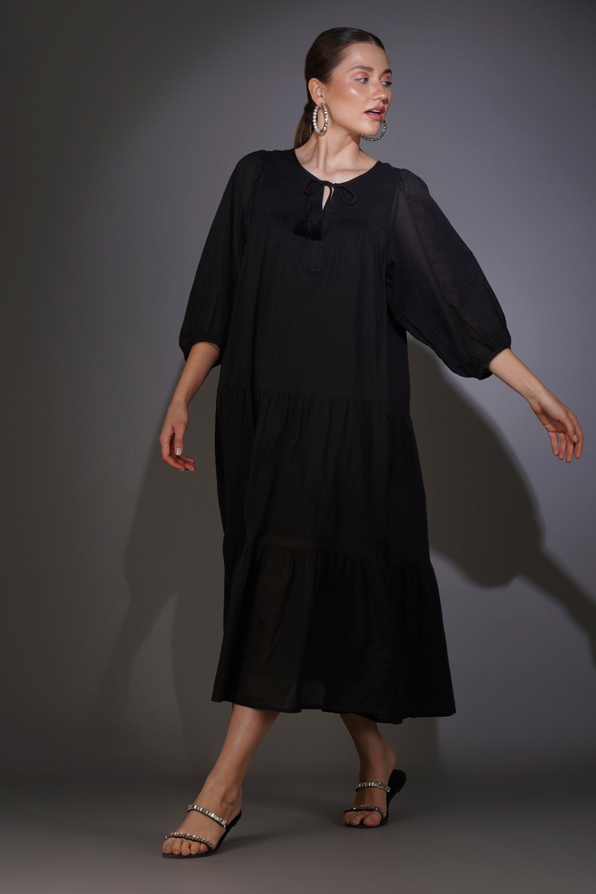 Black Boho Dress