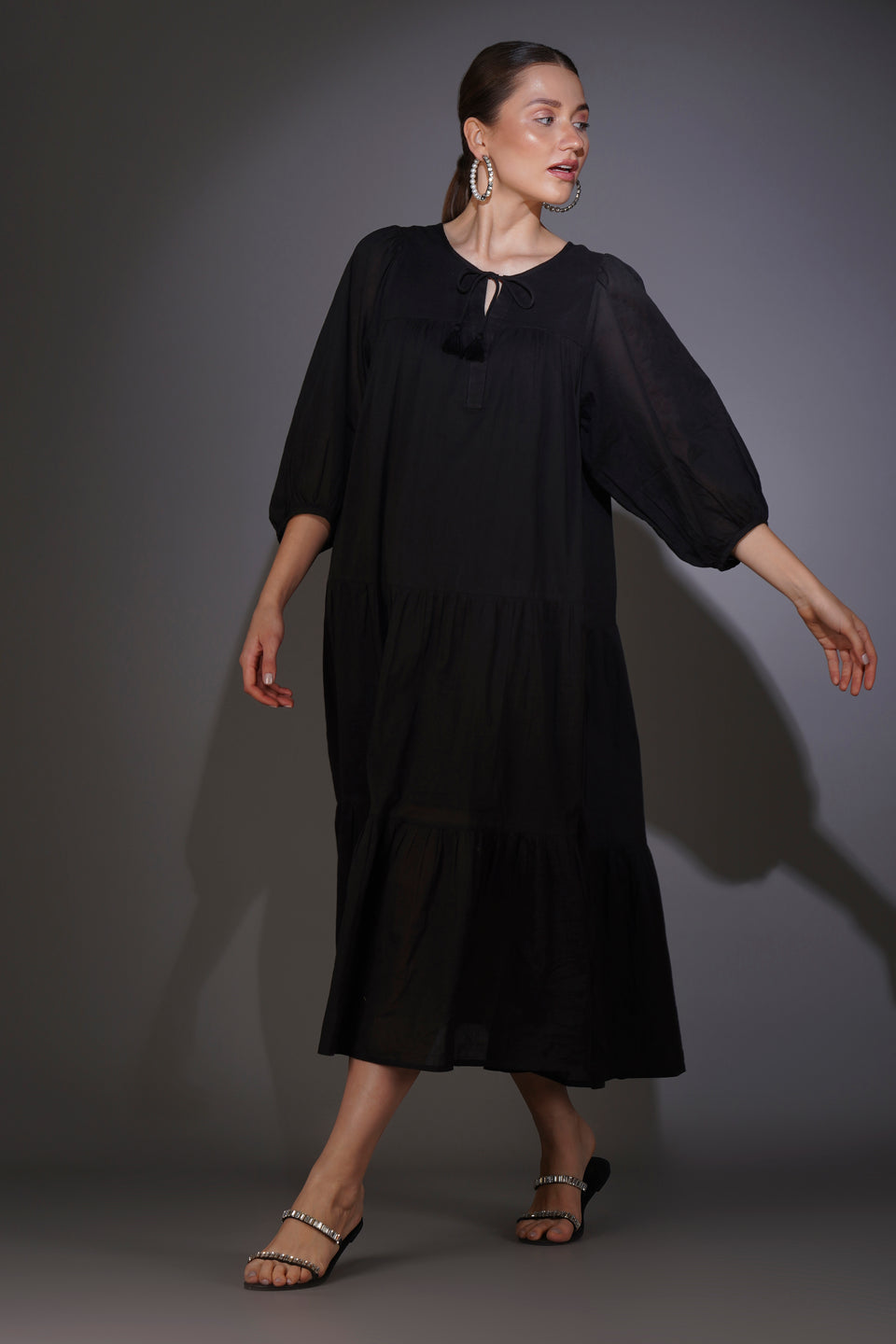 Black Boho Dress