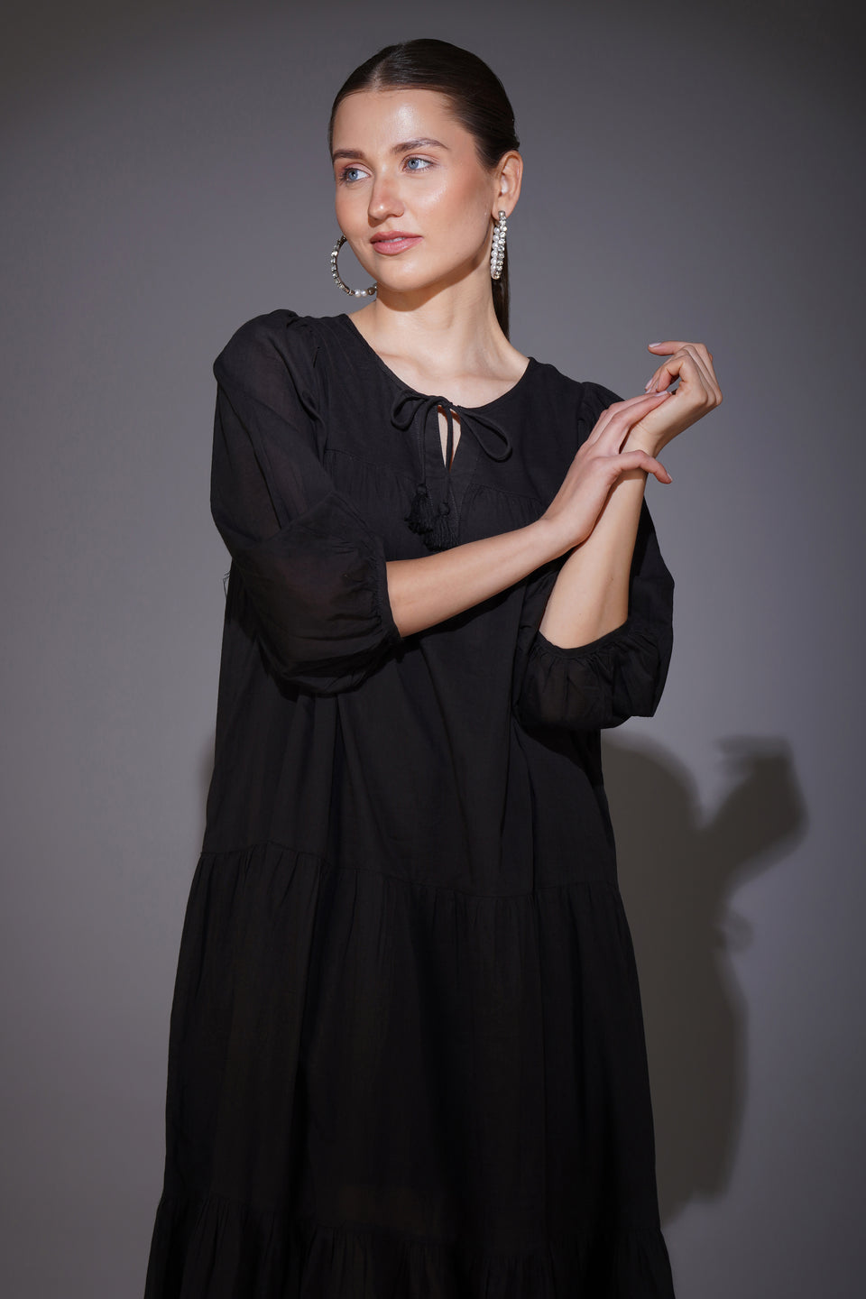 Black Boho Dress