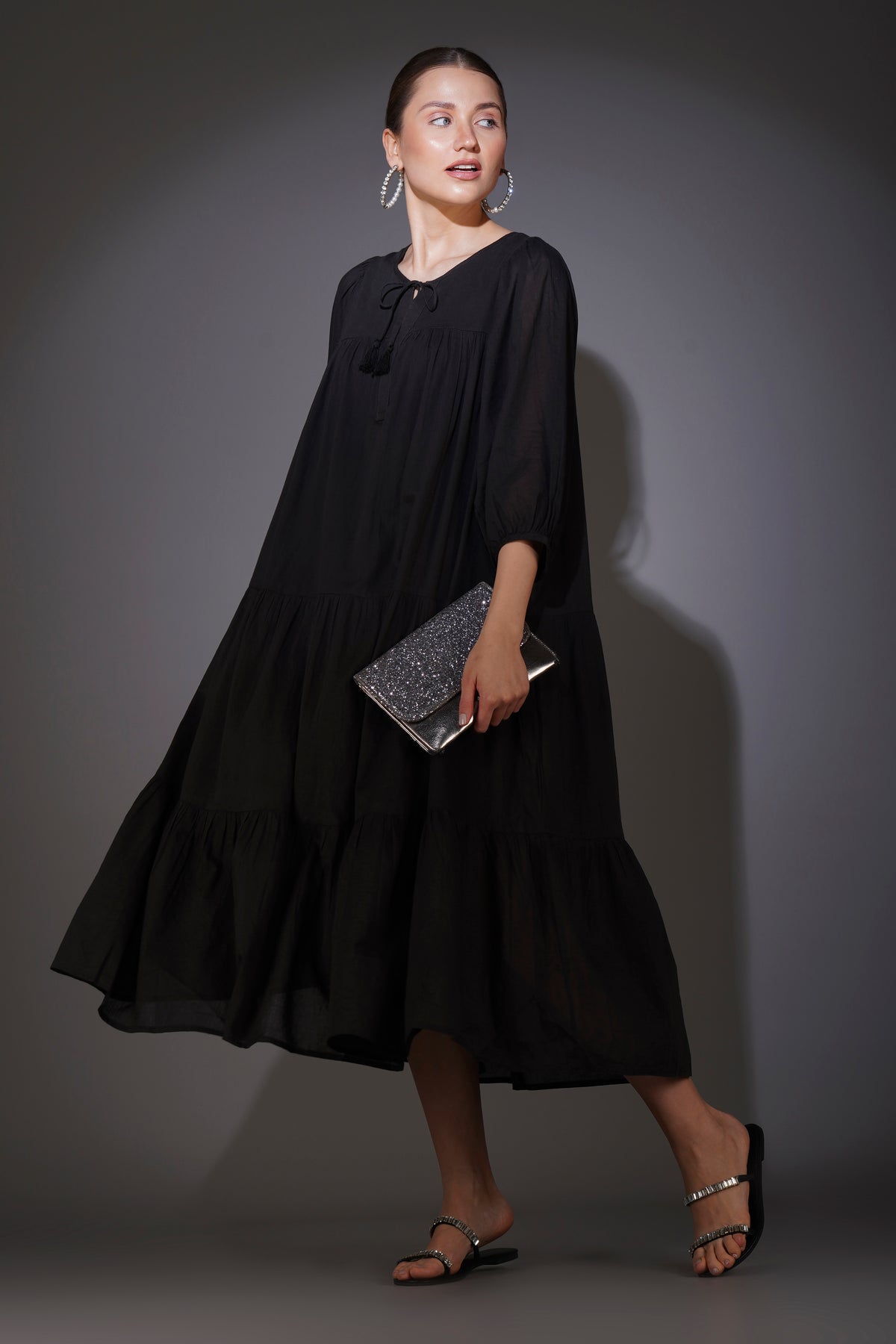 Black Boho Dress