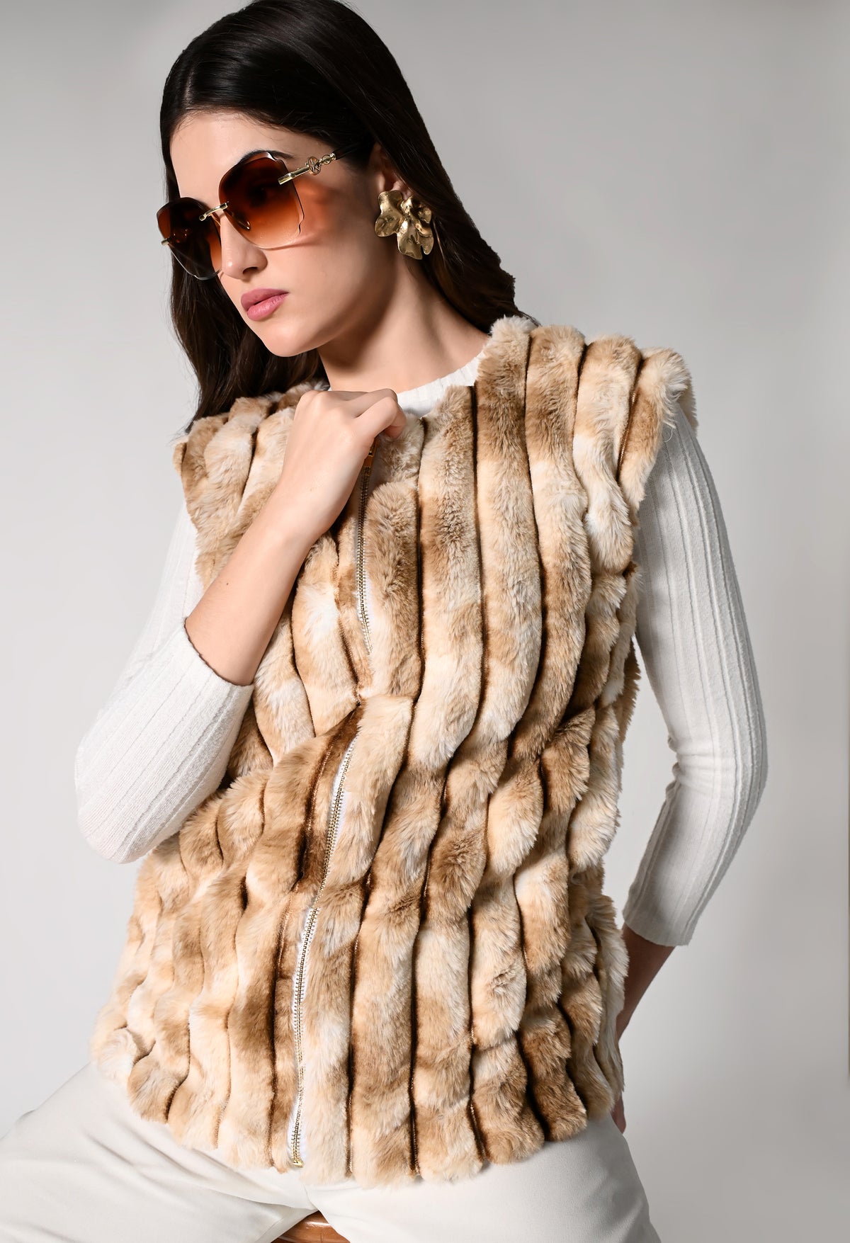 The Golden Hour Fur Jacket
