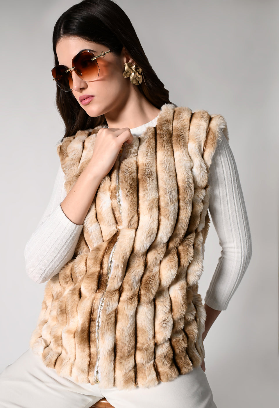 The Golden Hour Fur Jacket