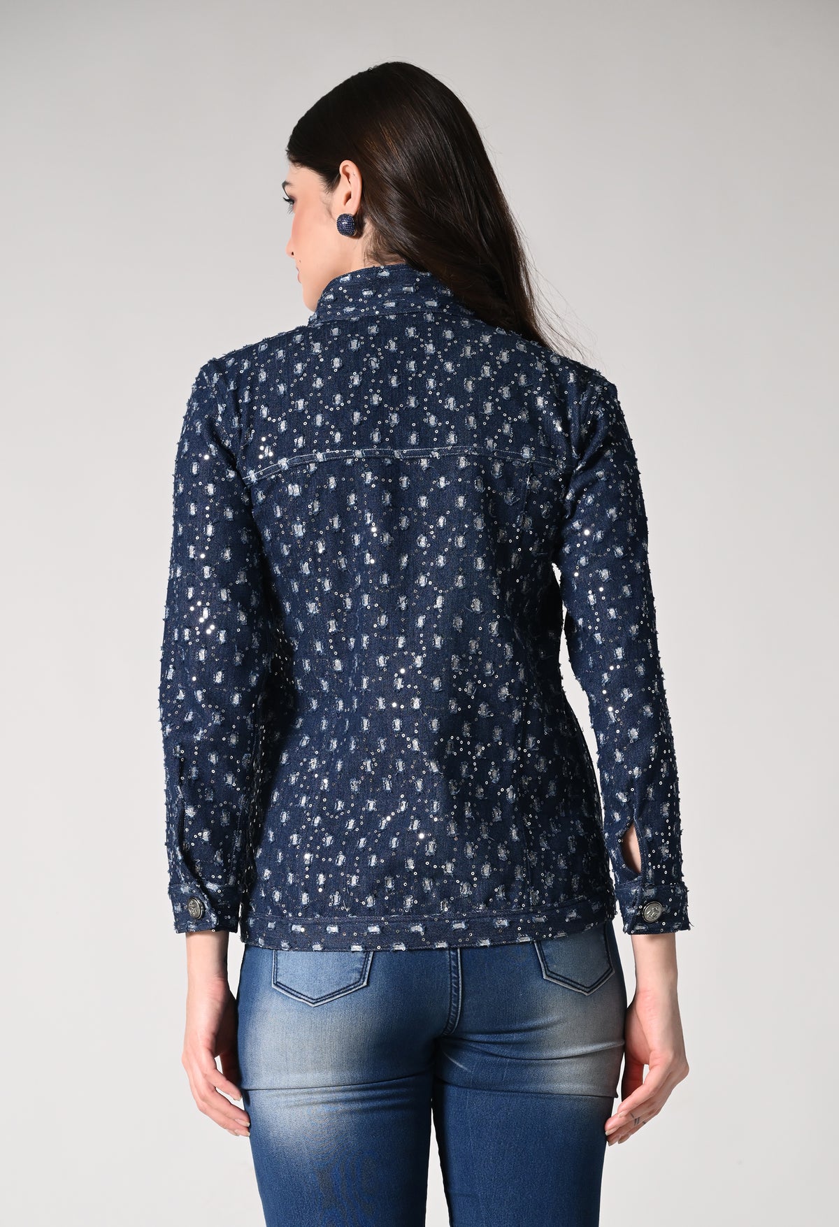 Shimmer Denim Jacket