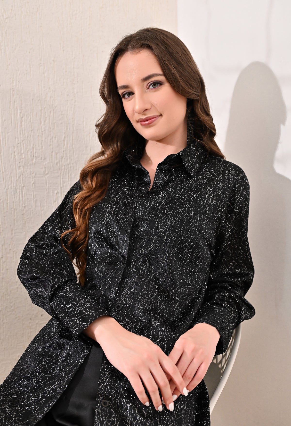 Black Wire print coord set