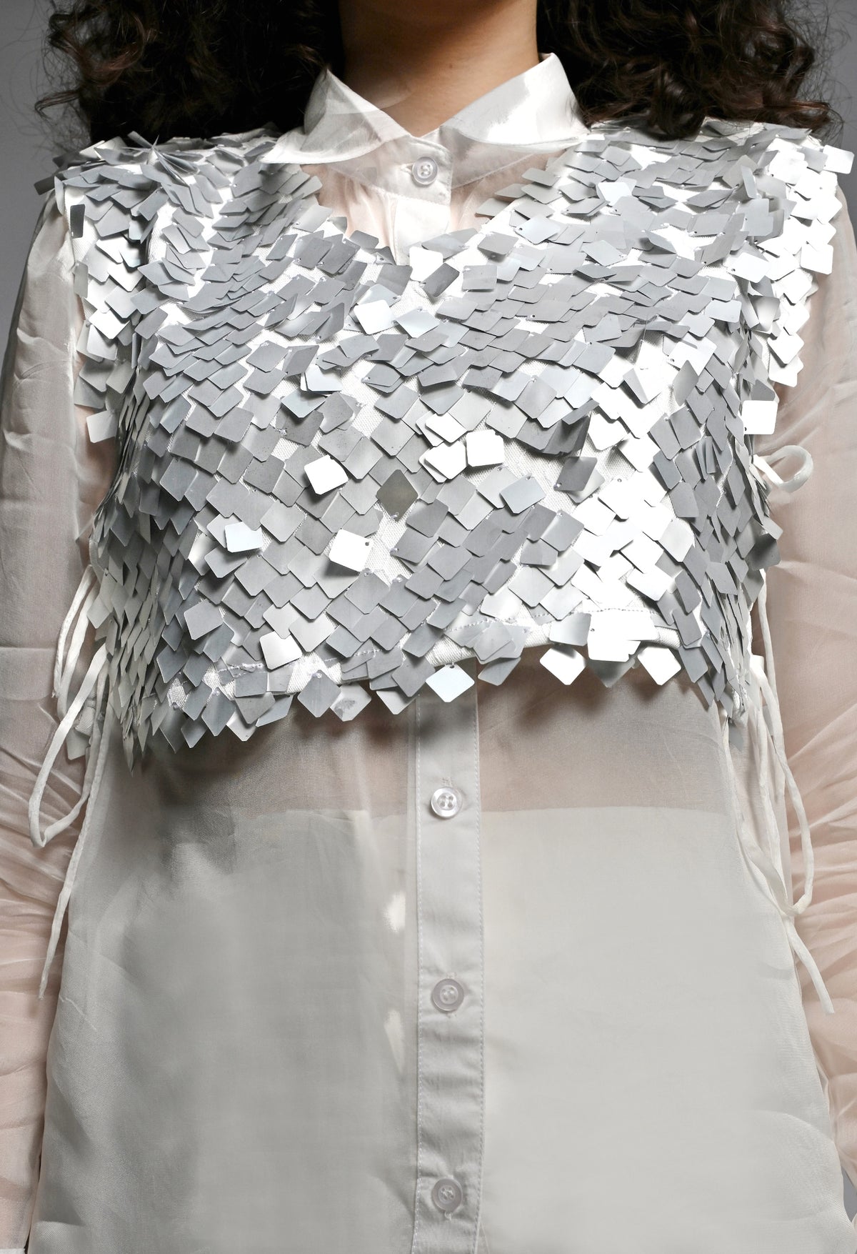 White Organza Trouser